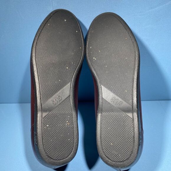 SAS Womens Simplify Brown Leather Moc Toe Slip On Loafers Comfort Shoes 7,5M - Picture 6 of 8